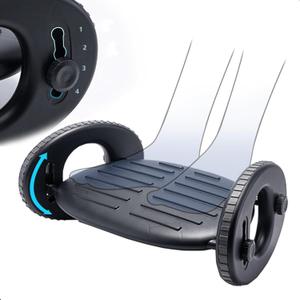 Under Desk Footrest 4-Level Angle Adjustment & Active Rocker Feature, Durable ABS Foot Support, Anti-Slip Design, Ideal for Office, Home, Travel & Posture Correction