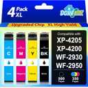 232XL Ink Cartridge Remanufactured for 232XL 232 XLCombo Pack Compatible with WF-2930 WF-2950 XP-4200 XP-4205 Printers, Black Cyan Magenta Yellow 4 Pack