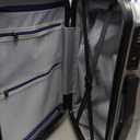 KYME Carry On Luggage 22x14x9 Airline Approved Hardshell Carry On Suitcases with Wheels Travel Rolling 20 Inch Luggage with Cup Holder for Women Men,Carry-on Silver Grey, Carry-On 20-Inchnon-expandable