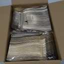 Liacere 360Pcs Plastic Spoons - 6.7 inch Heavy Duty Plastic Spoons-Heavyweight Gold Disposable Spoons-Gold Silverware for Halloween &Chrismas And Daily Using&Thanksgiving