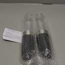 Sangcon Gravity Electric Salt and Pepper Grinder Set Shakers UPGRADED 9OZ XL CAPACITY Battery Powered Refillable Automatic One Hand Operation Adjustable Coarseness Mill Grinder Set for Kitchen