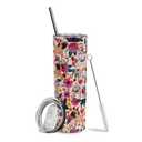 Baiheyi Dog Tumbler - Dog Lovers Gifts - With Straw & Lid, 20 OZ
