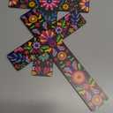 Pinkunn 2 Pcs Mexican Cross Day of The Dead Altar Decor Wooden Table Centerpiece Dia De Los Muertos Cross 8.7 x 11.8 Floral Spanish Crucifix Tabletop Centerpiece for Halloween Mexican Decor