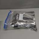 200 Pcs Silver Silverware Set, Includes 100 Forks and 100 Knives, Stainless Steel Flatware Set, Elegant and Sturdy Cutlery with Smooth Surface, Dinner Tableware for Home, Restaurant