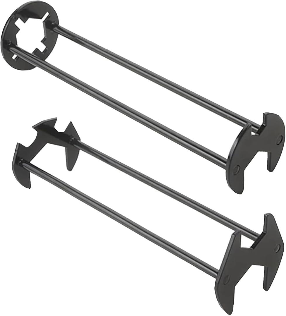 Basin Wrench 2 PCS, Faucet Wrench for Sink Faucet Installation Removal Tool, Under Sink Plumbing Wrench for Tight Spaces Kitchen Bathroom