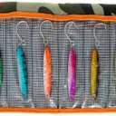 Palomar Fishing Surface Cast Jigs Crankbait 6-Packs - Next-Gen Casting Fast Jerkbait Ocean Lure | Owner Ring | MUSTAD Carbon Steel Treble Hook | Graphene Paint |Choose Color and Weight (100 grams/3.5 oz, 6-pack 2.0 Variety)