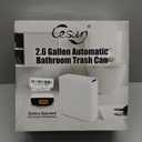 Cesun Automatic Motion Sensor Bathroom Trash Can with Lid, 2.6 Gallon Touchless Trash Bin, Smart Plastic Slim Garbage Can Small White Wastebasket for Toilet, Office, rv, Bedroom, Living Room