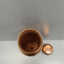 Copper Water Bottle (34oz/1000ml) 100% Pure Handmade Hammered Ayurvedic Pure Copper Vessel for Drinking Heavy Duty & Leak-proof