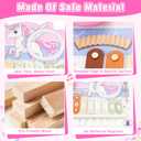 Kids Piano Musical Toys - 5 in 1 Wooden Music Instruments Montessori Toys for Baby Toddler, Sensory Toys with Drum Xylophone, Preschool Educational Toys, Birthday Gifts for Girls Boys Pink