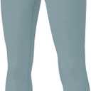 MIVEI Boys Youth Compression Leggings Athletic Sports Tights for Basketball Football Base Layer Pants for Kids Under Shorts (Gray, L)