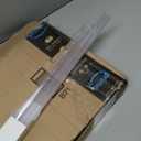 Shower Door Bottom Seal PVC Strip, Fits for 5/16"(8mm) Thick Frameless Glass Door Panel, 39 Inch Long 2PCS Clear Door Seal, to Stop Water Leaks