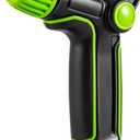 5 x Garden Hose Nozzle with High Pressure, 100% Heavy Duty Metal High Pressure Hose Nozzle with 4 Spray Patterns, Thumb Control On Off Valve for Lawn Plant Watering, Washing Car,Washing Pet and Home Use