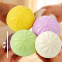 Dumpling Squishy Stress Balls Fidget Sensory Toy Mystery Dumpling Squishy Soft Squeeze Decompression Dough for Adults (Purple-A)