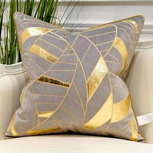 Avigers 20 x 20 Inches Grey Gold Striped Cushion Case Luxury European Throw Pillow Cover Decorative Pillow for Couch Living Room Bedroom Car, Pack of 1, Grey Gold Avigers 20 x 20 Inches Grey Gold Striped Cushion Case Luxury European Throw Pillow Cover Decorative Pillow for Couch Living Room Bedroom Car, Pack of 1, Grey Gold