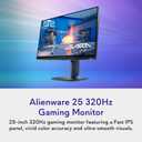Alienware 25 320Hz Gaming Monitor – AW2525HM - 24.5-inch Full HD (1920×1080) 320Hz 0.50 ms Display, Fast IPS, AMD FreeSync Premium, G-SYNC Compatible, VESA AdaptiveSync, 16.7 Million Colors
