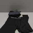 TELALEO 1/2/3/4 Pack Boys' Youth Compression Leggings Pants Tights Athletic Base Layer for Running Hockey Basketball Size Large