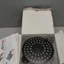 High Flow Filtered Shower Head, HOPOPRO 5 Modes High Pressure Fixed Showerhead with Filter, 2-In-1 Shower Head Filter for Hard Water, Remove 99% Chlorine, Improves Skin Hair Condition (6 Inch Black)