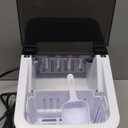 Aeitto Ice Maker Countertop 26lbs/24H, Ice Machine 8 Ice Cubes Ready in 6 Mins, 2 Sizes of Bullet Ice Portable Ice Makers with Basket & Scoop, Auto Self-Cleaning for Home/Kitchen/Office Stainless