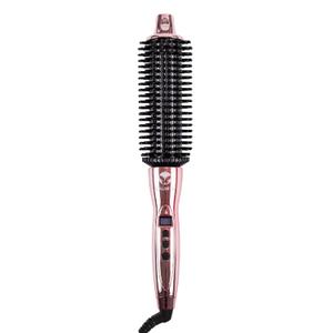 CALISTA Perfecter Pro Heated Round Brush | Lift, Volumize, and Style with No Heat Damage for Healthier-Looking Hair | 1.5" for Long Hair Styles | Dual Voltage & Adjustable Temp (1.5, Rose Gold)