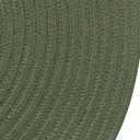 SHACOS Round Placemats Set of 6 Washable 15 inch Round Table Mats Cotton Polyester Woven Braided Place Mats for Dining Table (Olive Green, 6)