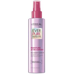 2 x L'Oreal Paris 21-in-1 Leave In Conditioner Spray, Sulfate Free, Vegan, EverPure 6.8 fl oz