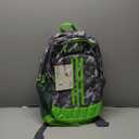 adidas Creator Small Backpack for Laptop, Comfortable and Durable Athletic Bag, Essential Camo Grey/Lucid Lime Green/Onix Grey, OSFA