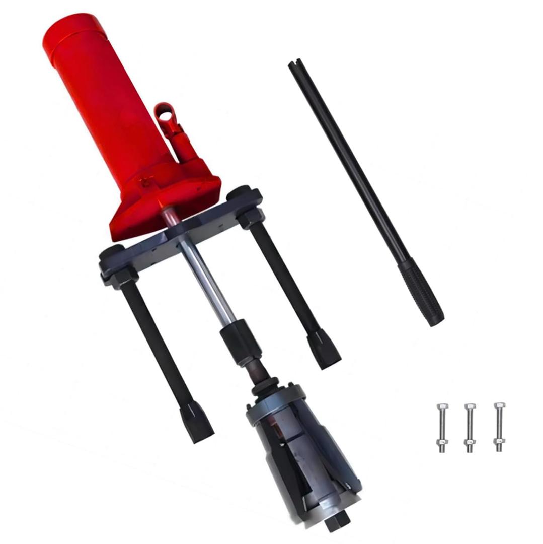15T Cylinder Puller, Hydraulic Cylinder Liner Puller Tool, Universal Cylinder Sleeve Liner Puller Jack for 80mm-140 mm/3.15”-5.51” Cylinder Liner, Dry & Wet Type, for Tractor Car Repair
