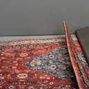 Collive Boho Kitchen Mats 2PCS, Cushioned Kitchen Mat for Floor Anti Fatigue Waterproof Kitchens Rugs Set of 2, Non Skid Comfort Standing Rug for Office, Sink, Laundry, 17"x30"+17"x47" (Geometric Tribal)