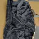 Sealy Heated Electric Blanket Full Size, Flannel Electric Blanket with 10 Heating Levels & 1-12 Hours Auto Shut Off, Fast Heating Warming Blanket, Machine Washable, Grey, 80 x 84 Inch