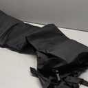 Airplane Foot Hammock | Adjustable Travel Footrest with Memory Foam | Portable Footrest Under Desk for Work Or Travel Relaxation | Comfortable Flight Carry-on Foot Rest - Black