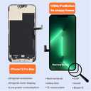 for iPhone 13 Pro Max LCD Screen Replacement Kit, 6.7 A2643 for iPhone 13 Pro Max LCD Display A2484 A2641 A2644 A2645 Screen Digitizer 3D Touch Assembly Repair Part, 120Hz Promotion