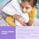 MLILY Kids Pillow for Sleeping, Adjustable Kids Memory Foam Pillow for Bed Set, Breathable and Soft Pillows for Kids Boy Girl, CertiPUR-US Certified, 12x20 Inch, Purple, Standard