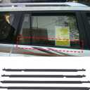 Car Door Window Weatherstrip Compatible with Toyota Land Cruiser Prado LC150 2010-2020,ABS Front and Rear Weatherstrip Outer Window Molding Trim Seal Replacement Kits Exterior Accessories