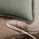 MIULEE Decorative Throw Pillow Covers Neutral Linen Fringe Throw Pillows Set of 2 Natural Linen Boho Farmhouse Cushion Covers with Tassels for Couch Sofa Bed Spring Home Decor 20x20 Inch