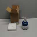 Ceramic Soap Dispenser  16oz Refillable Lotion or Liquid Soap Bottle with Pump, Blue and White Speckled Glaze, Modern Ceramic Bathroom and Kitchen Countertop Accessory