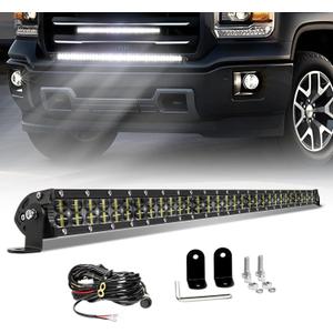 BraveWAY 32Inch LED Light Bar 180W 36000LM Dual Row Light Bar Spot Flood Combo LED Work Lights 6D Lens Fog Lights Offroad Lighting Driving Lightbar for Trucks UTV ATV Tractor SUV 4WD Boat 4X4 Pickup