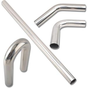 4 Inch DIY Custom Mandrel Exhaust Pipe Tube Pipe, 40 Inch Straight Pipe, 4''OD Straight & Mandrel Bend Pipe(45/90/180 Degree) Kits, T304 Stainless Steel, Universal Fitment - 4PCS