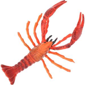1Pcs Artificial Simulation Lobster Educational Fishing Lobster Plastic Lobster Model Soft Seafood Sea Creature Ornament for Photo Props Party Decor