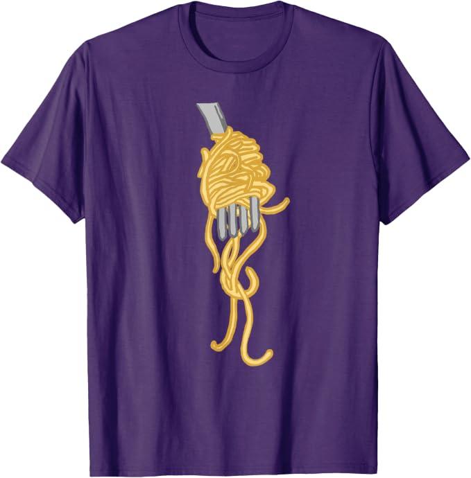 Spaghetti Pasta Noodles Italian Kitchen Chef Gourmet T-Shirt S