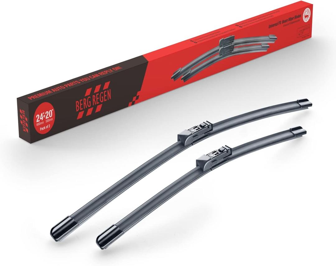 Berg Reg24+20 Windshield Wiper Blades Replacement for Land Rover Range Rover 2017-2020 Range Rover Sport 2017-2022,All-Season Original Equipment Wiper Blades for My CarTop Lock Set of 2