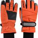 TRIWONDER Kids Ski Snow Gloves Water-Resistance Windproof Winter Cold Weather Gloves for Boys Girls Warm Thermal Snowboard Mittens (6-7 years old)