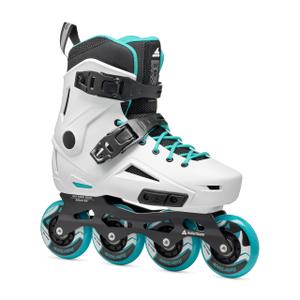 Rollerblade Lightning Women's Urban Inline Skate, White and Aqua, Size 7/7.5