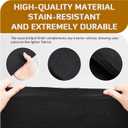 Nuanchu 51.6 sq ft 47.2 x 157.5 in Black Underfelt Carpet with Adhesive Back for Speaker Sub Box, Underfelt Carpet for RV, Boat, Marine, Auto, Truck, Car Trunk, Door Liner, Desk