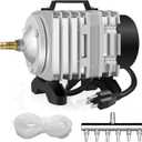 Simple Deluxe Air Pump with Adjustable Air Flow Outlets for Aquarium, Fish Tank and Hydroponic Systems (602 GPH*1, 18W)