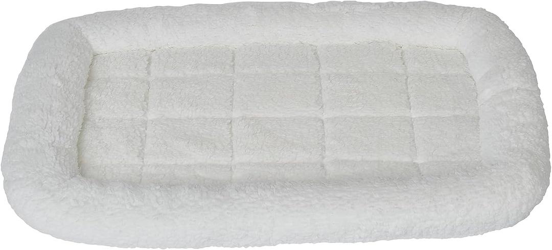 MidWest Homes for Pets Pet Carrier Dog Bed | Pet Bed Fits 27-Inch Plastic Pet Carriers for Small/Medium Size Dogs (White)