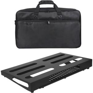 GOKKO Guitar Pedal Board with Power Supply Bracket 22" x 12.6"