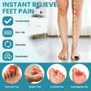 Hammer Toe Straightener - 4 Pcs Non-Slip Toe Splints Wraps, Hammer Toe Corrector Relief for Broken Toes, Crooked Toes & Overlapping Toes