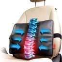 AJUVIA Back Vitalizer Lumbar Support Pillow, 3-Second Pain Relief, Premium Ergonomic Back Support for Office Chairs and Car Seats, Enhances Sitting Posture