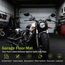 4x10 FT Garage Floor Mat, 2.8mm Extra Thick Coin Plate