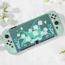 GeekShare Protective Case for Switch OLED, Hard PC Protective Shell Slim Cover Case Compatible with Nintendo Switch OLED and Joy Con - Lily of The Valley